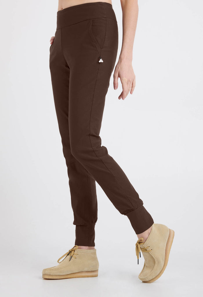 KSL2 Pantalon Brun / XS Sasha - Pantalon semi-ajusté