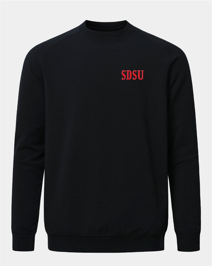 SDSU Meridian Black Crewneck