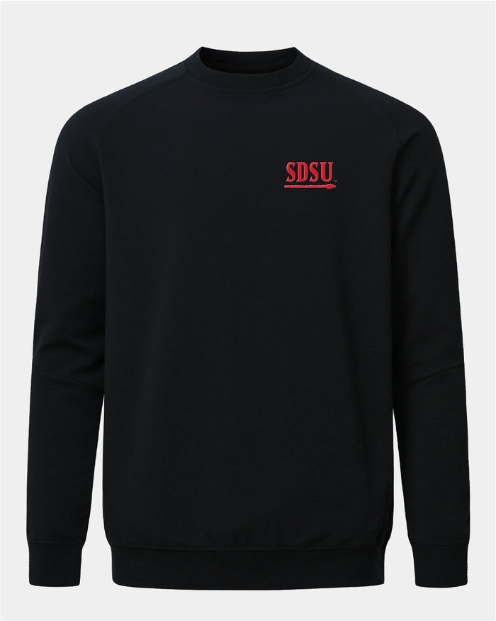 SDSU Meridian Black Crewneck
