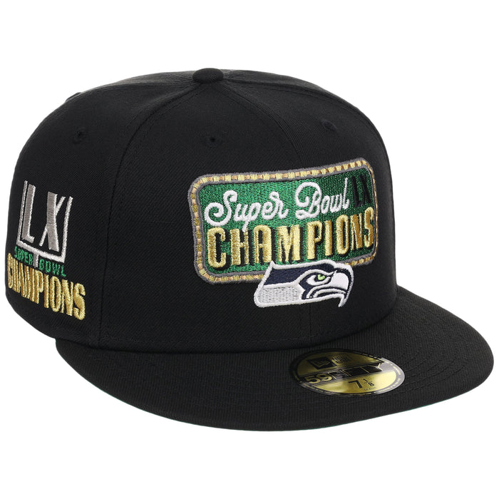 Seattle Seahawks Seattle Variety Pack New Era 59FIFTY (Black/Black)