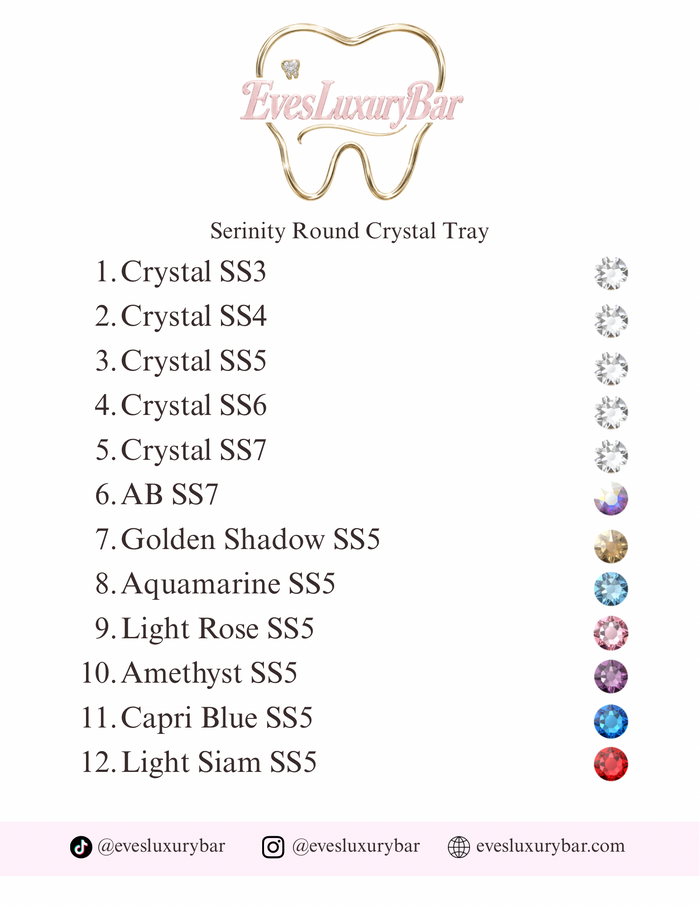 SERINITY ROUND CRYSTAL TRAY