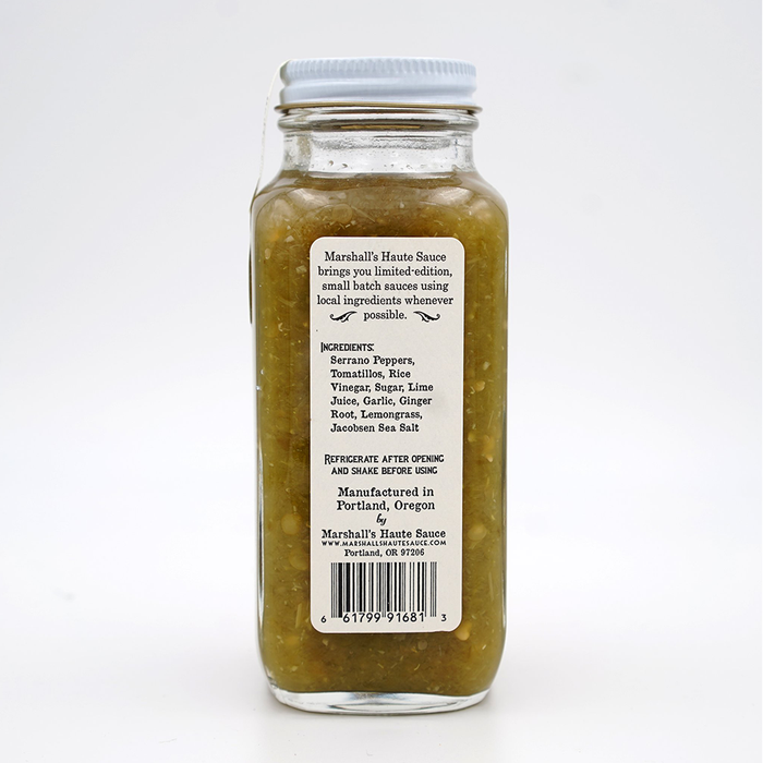 Serrano Ginger Lemongrass Hot Sauce