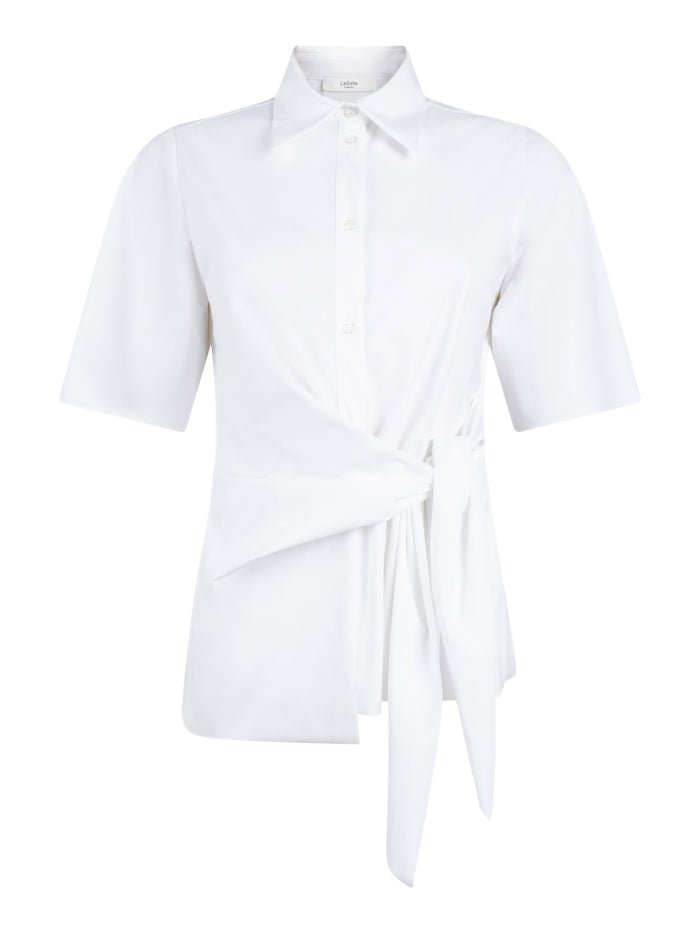 Side Tie Wrap Shirt
