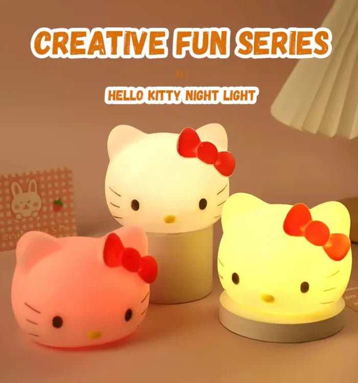 Silicone Hello Kitty Face Lamp
