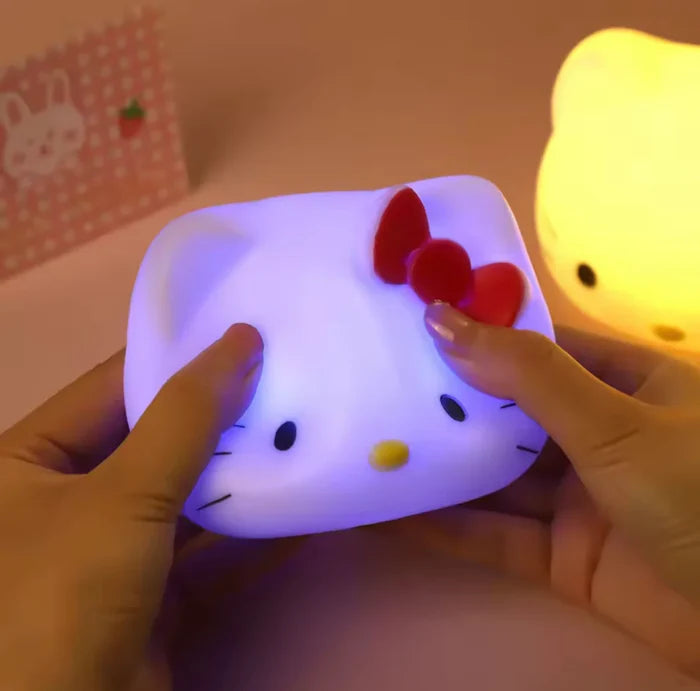 Silicone Hello Kitty Face Lamp