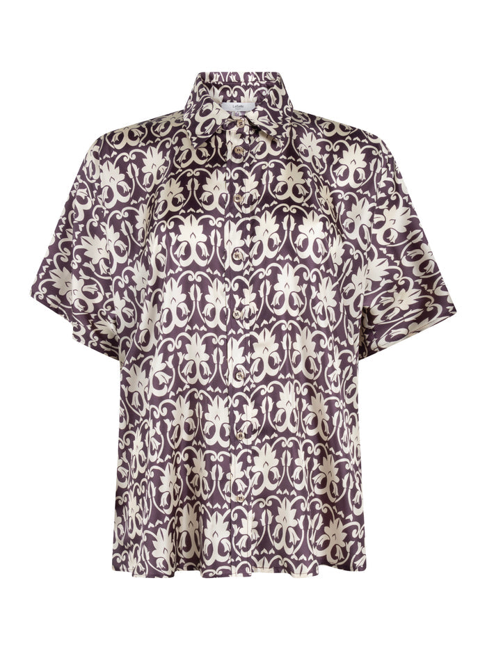 Silk Button Down Shirt
