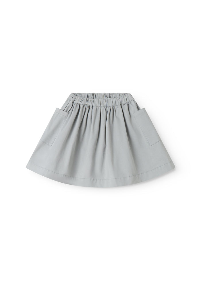 Blue chino pants for children with a wide fit.