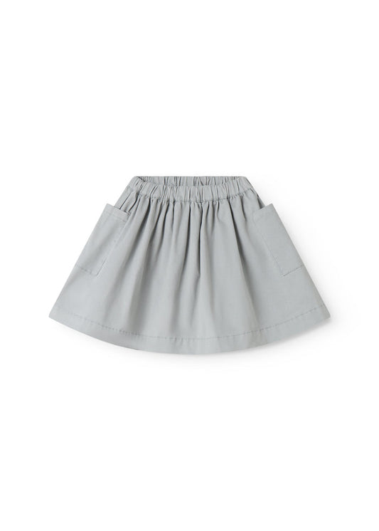 Blue chino pants for children with a wide fit.
