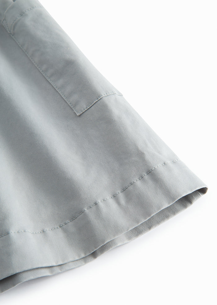 Blue chino pants for children with a wide fit.