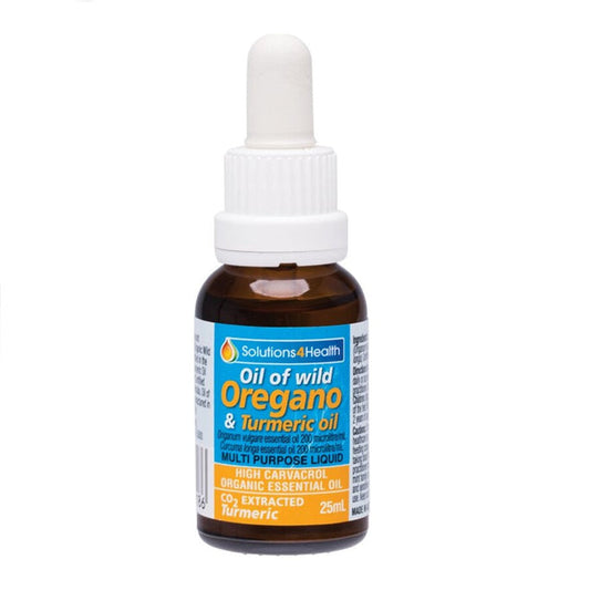 Solutions 4 Health Oil of Wild Oregano With Turmeric Oil - 25ml - L'Organic