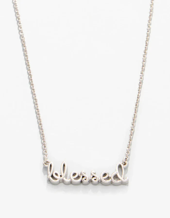 Spartina 449 Sea La Vie Blessed Script Necklace