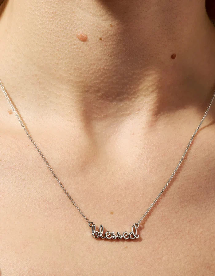 Spartina 449 Sea La Vie Blessed Script Necklace