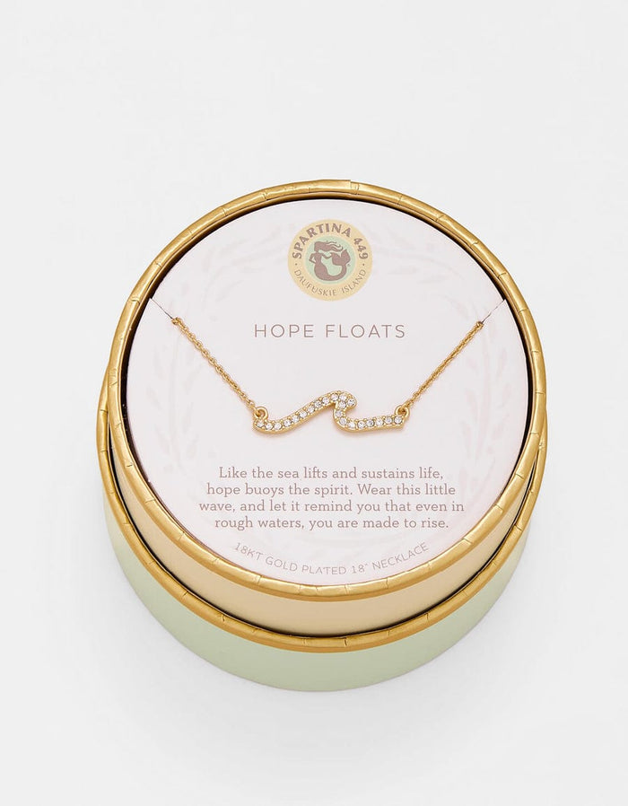 Spartina 449 Sea La Vie Hope Floats Wave Necklace