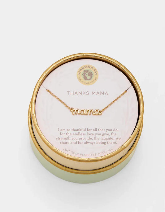 Spartina 449 Sea La Vie Thanks Mama/Script Necklace