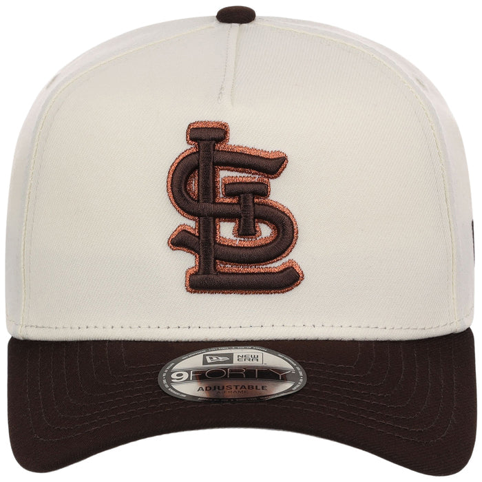 St. Louis Cardinals MLB Chrome x Burnt Wood FASHION CORE New Era 9FORTY A-Frame