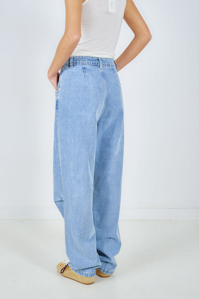 Straight leg classic five pocket denim jeans wholesale
