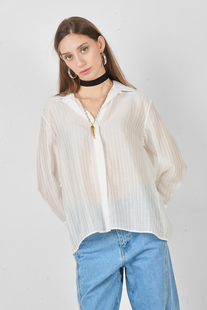 Striped button down shirt wholesale