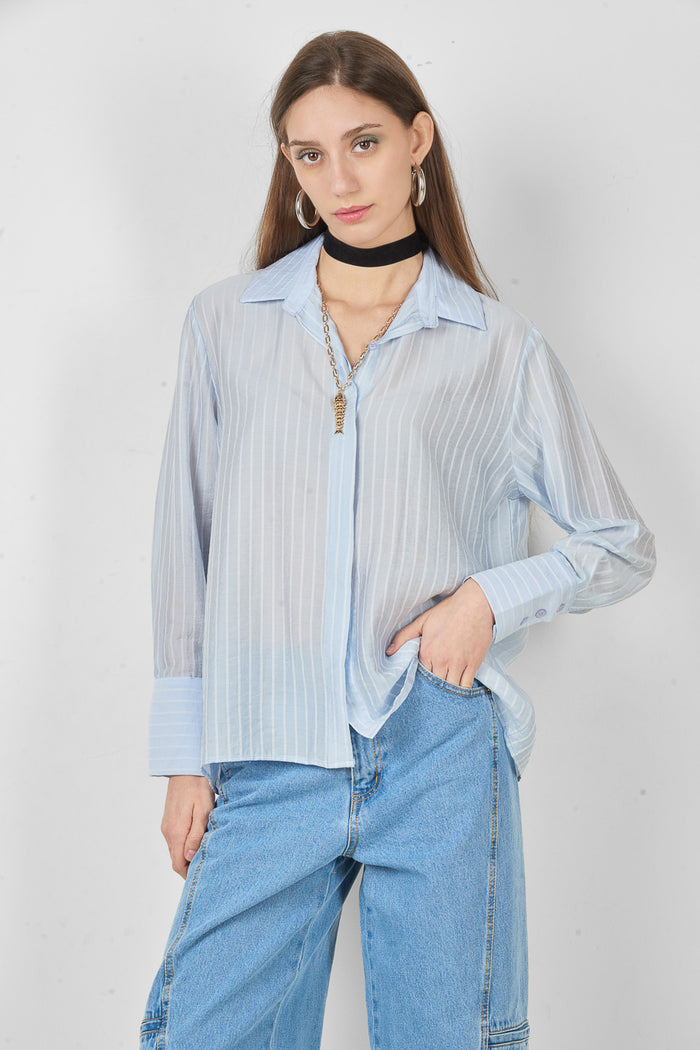 Striped button down shirt wholesale