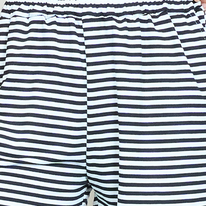 Striped sleeveless cami top and elastic waist shorts lounge set wholesale