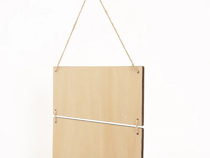 Sublimation Blanks 3 Pieces Plywood Hanging Wall Signs (Rectangle)