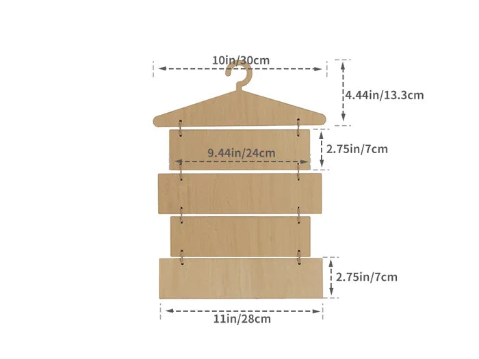 Sublimation Blanks 5 Pieces Laundry Room Plywood Hanging Wall Signs (Hanger & Rectangle)
