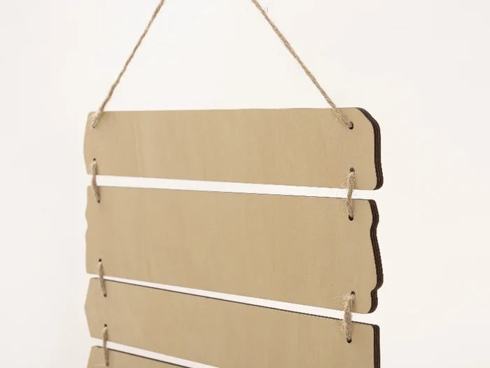 Sublimation Blanks 9 Pieces Plywood Hanging Wall Signs (Rectangle)