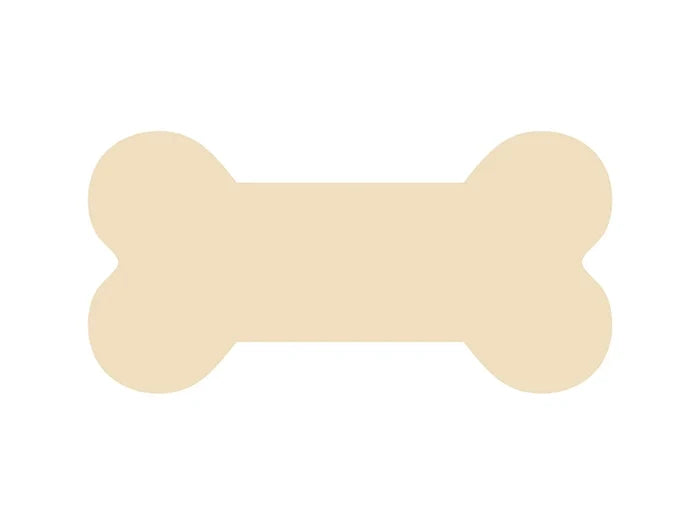 Sublimation Blanks Bone Shaped Plywood Sign w/ Stripes (25.4*12.7*1.5cm)