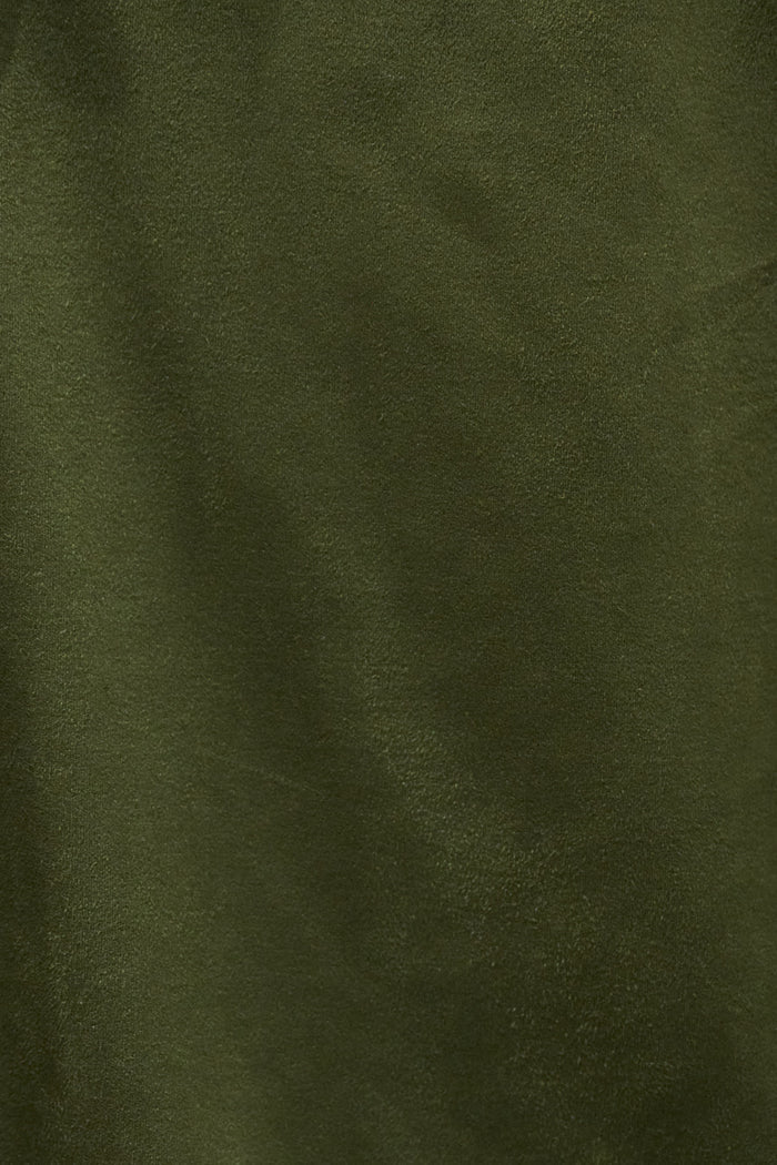 Suede-effect drawstring mini skirt wholesale