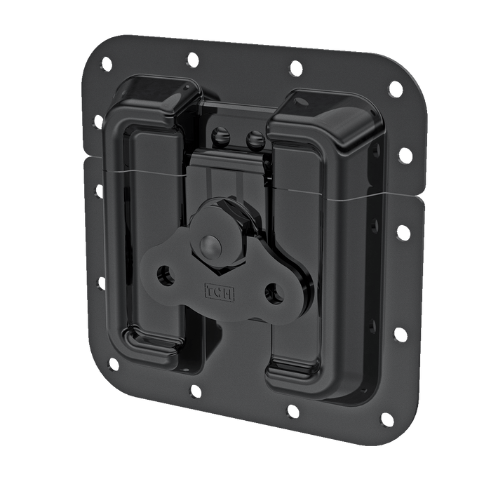 Black Surface Mount Protective Latch, perspective view