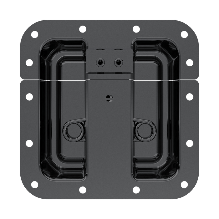 Black Surface Mount Protective Latch, Back View