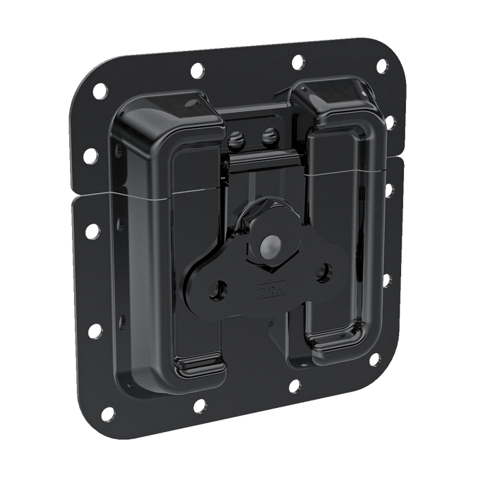 Black Surface Mount Protective Latch, Perspective View