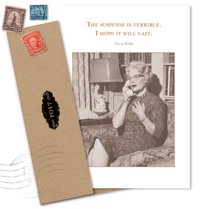 Suspense Birthday Card