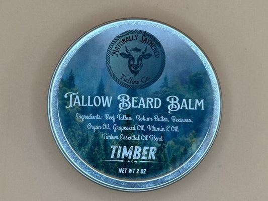 Tallow Beard Balm - Naturally Lathered Tallow Co.