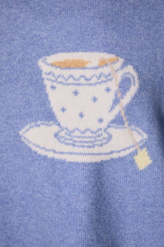 Tea Cup Crew Neck Sweater