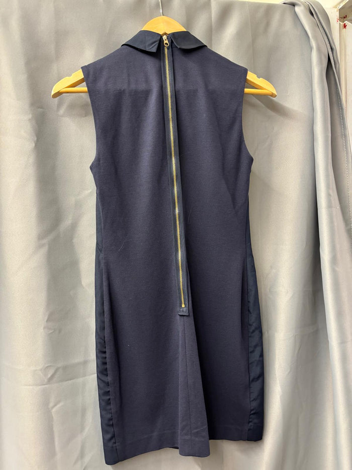 Ted Baker (1) Noi Noi Blue Dress UK 8 EU 36 Collared Shift Navy