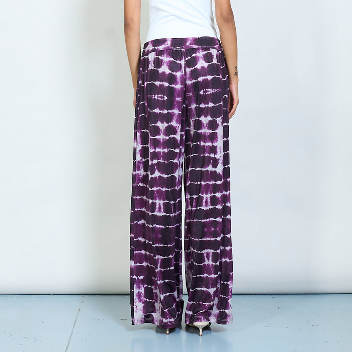 Tie-dye wide-leg relaxed trouser wholesale