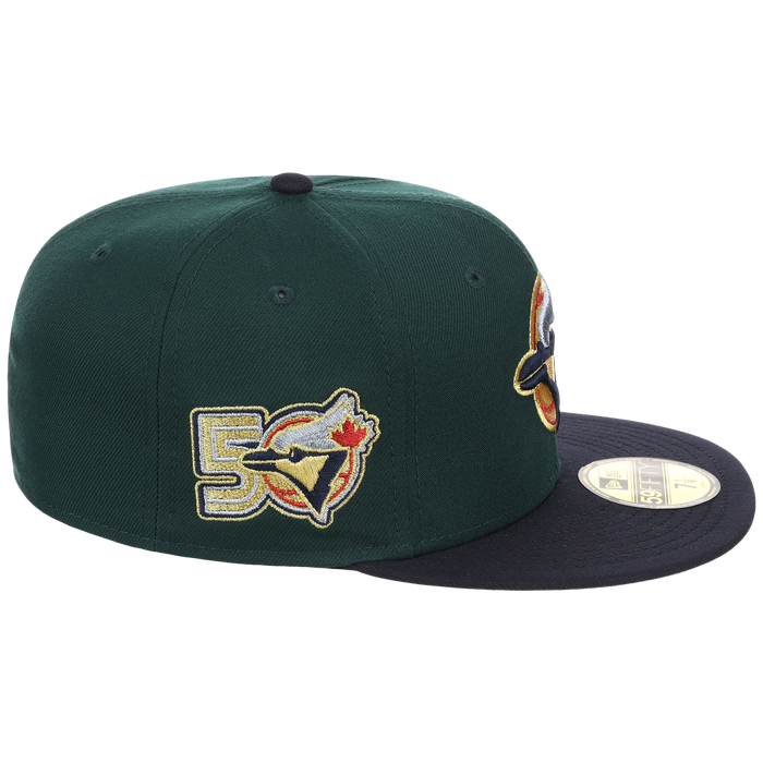 Toronto Blue Jays Toronto 50th Anniversary New Era 59FIFTY (Dark Green/Navy)