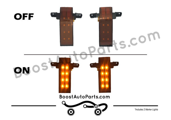 Tow Mirror Direct Replacement Marker Lights | 2014-2019 Chevy Silverado & GMC Sierra
