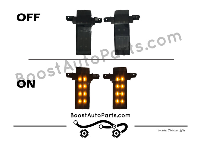Tow Mirror Direct Replacement Marker Lights | 2014-2019 Chevy Silverado & GMC Sierra
