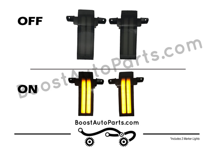 Tow Mirror Direct Replacement Marker Lights | 2014-2019 Chevy Silverado & GMC Sierra