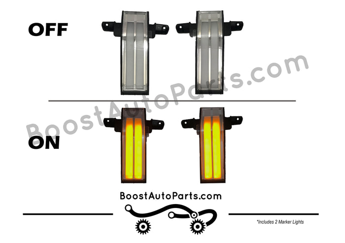 Tow Mirror Direct Replacement Marker Lights | 2014-2019 Chevy Silverado & GMC Sierra