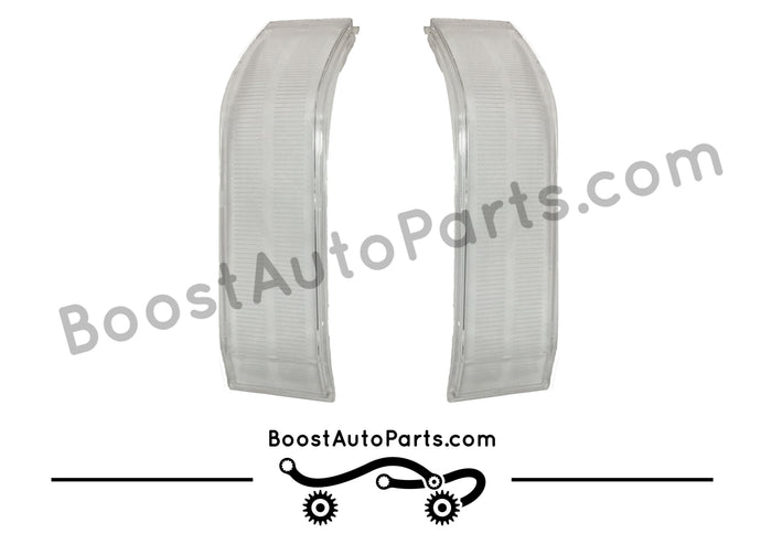 2014+ 2014 2015 2016 2017 2018 chevy chevrolet gmc sierra 2500 Silverado Clear Tow Mirror Lenses klearz klears boost auto parts lense lens towing light