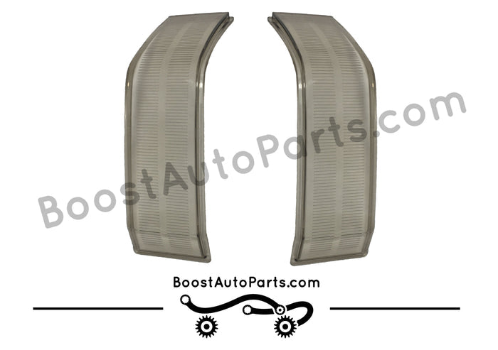 2014+ 2014 2015 2016 2017 2018 chevy chevrolet gmc sierra 2500 Silverado Clear Tow Mirror Lenses klearz klears boost auto parts lense lens towing light