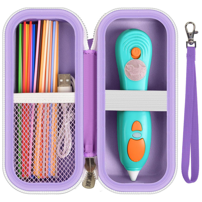 3Doodler Start+ 3D Pen Travel Case | ALKOO – Purple – protective case product view