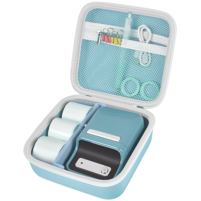 NIIMBOT B21 Label Maker Travel Case | ALKOO – Blue – protective case product view