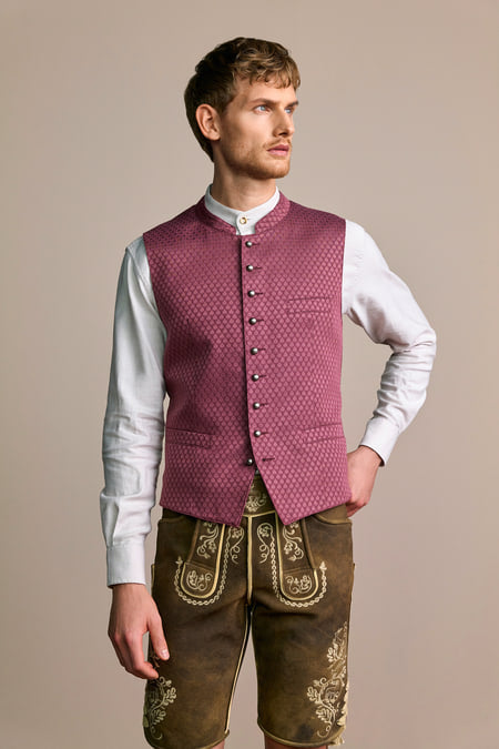 Trentini Traditional Vest Georg — red