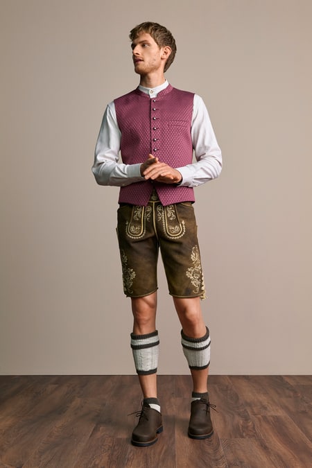 Trentini Traditional Vest Georg — red