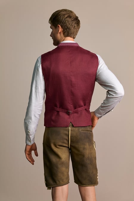 Trentini Traditional Vest Georg — red