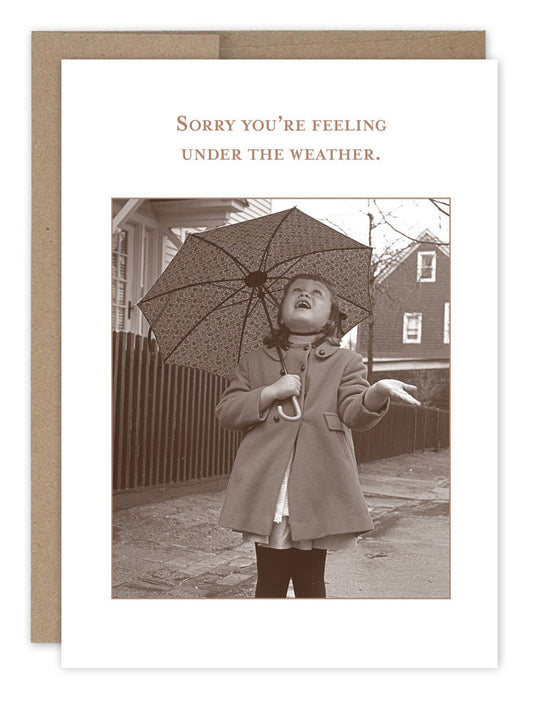 Under The Weather Get Well Card