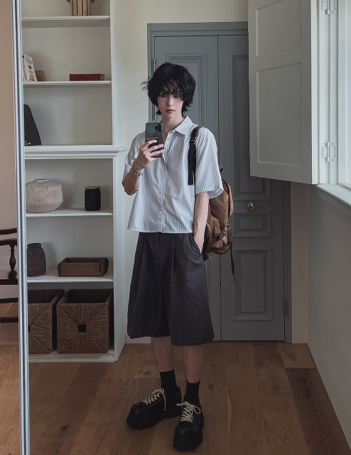 Urban Stripe Pocket Shirt